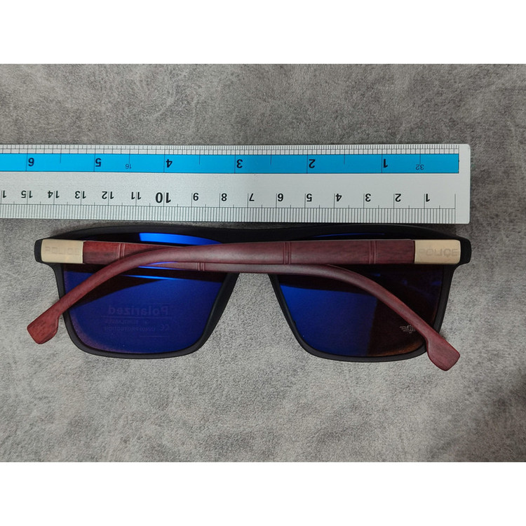 عینک آفتابی مردانه مدل ویفرر پلاریزه دسته چوبی کد 0364 UV400