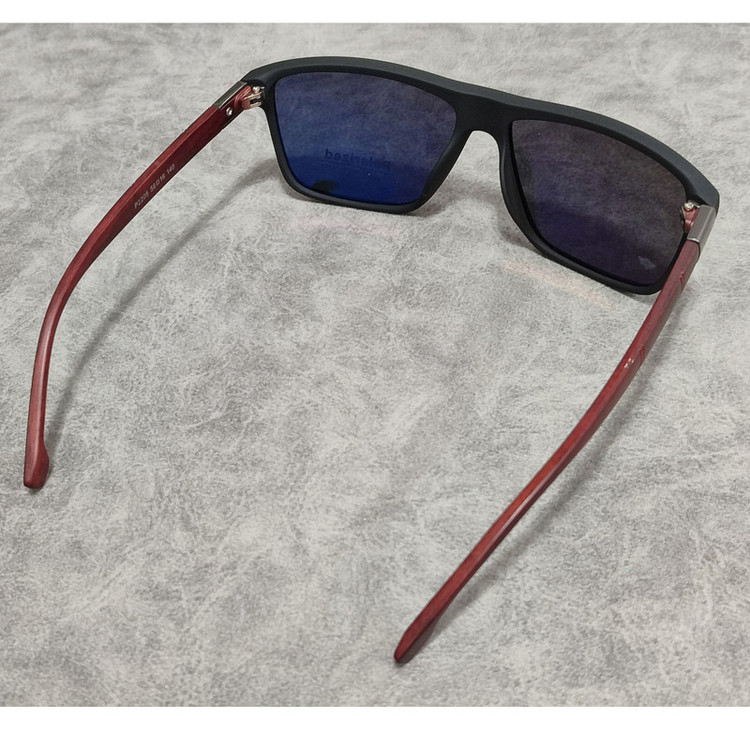 عینک آفتابی مردانه مدل ویفرر پلاریزه دسته چوبی کد 0363 UV400
