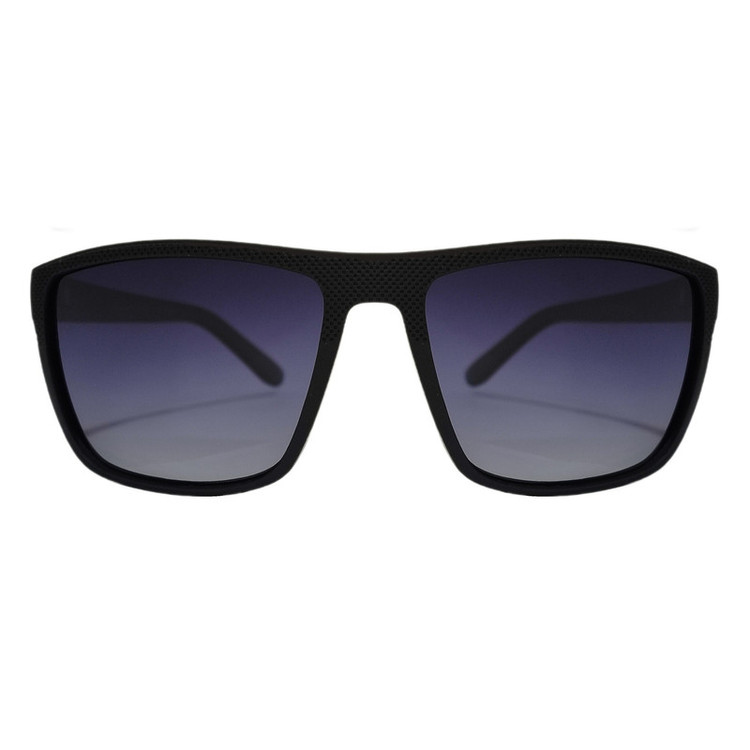 عینک آفتابی مردانه مدل مستطیل کائوچو پلاریزه کد UV400 63