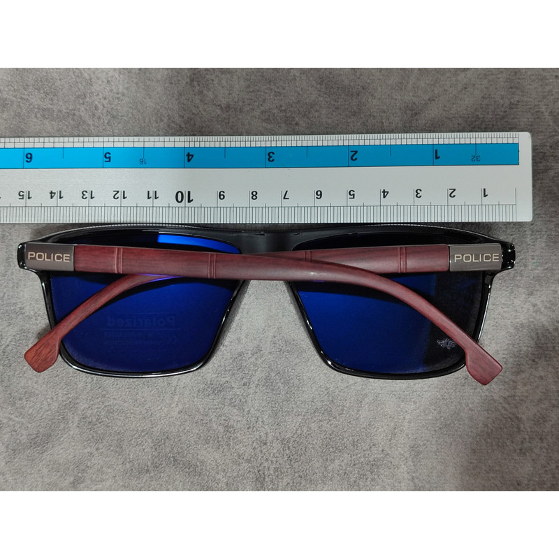 عینک آفتابی مردانه مدل ویفرر پلاریزه دسته چوبی کد 0365 UV400