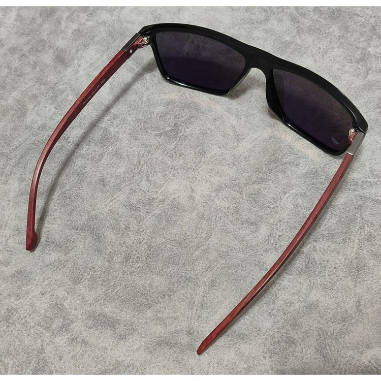عینک آفتابی مردانه مدل ویفرر پلاریزه دسته چوبی کد 0365 UV400
