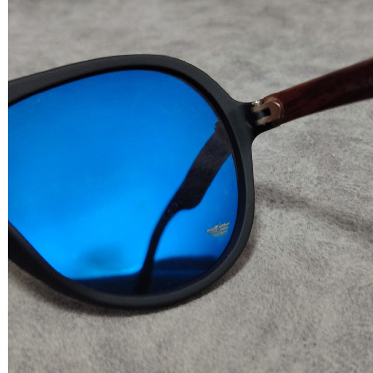 عینک آفتابی مردانه مدل خلبانی پلاریزه دسته چوبی کد 0357 UV400