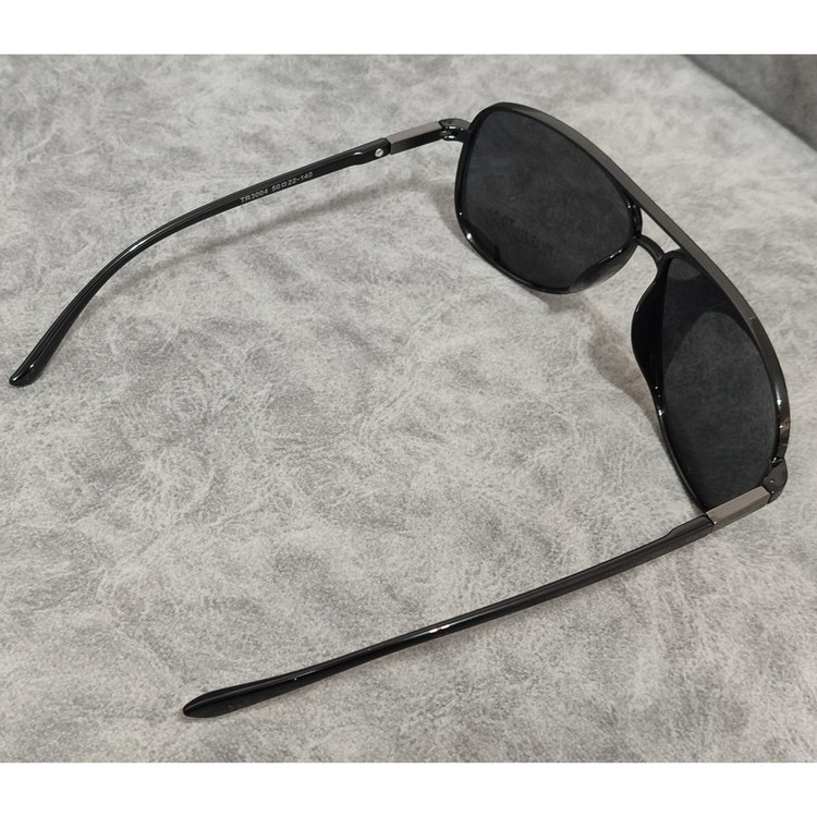 عینک آفتابی مردانه مدل خلبانی کائوچو ژله ای پلاریزه تیار کد 46 UV400
