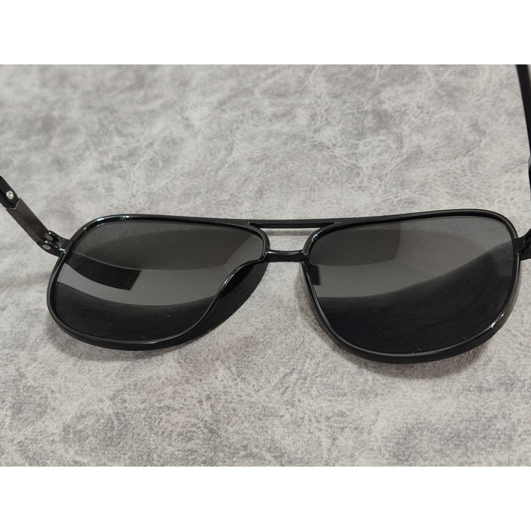 عینک آفتابی مردانه مدل خلبانی کائوچو ژله ای پلاریزه تیار کد 46 UV400
