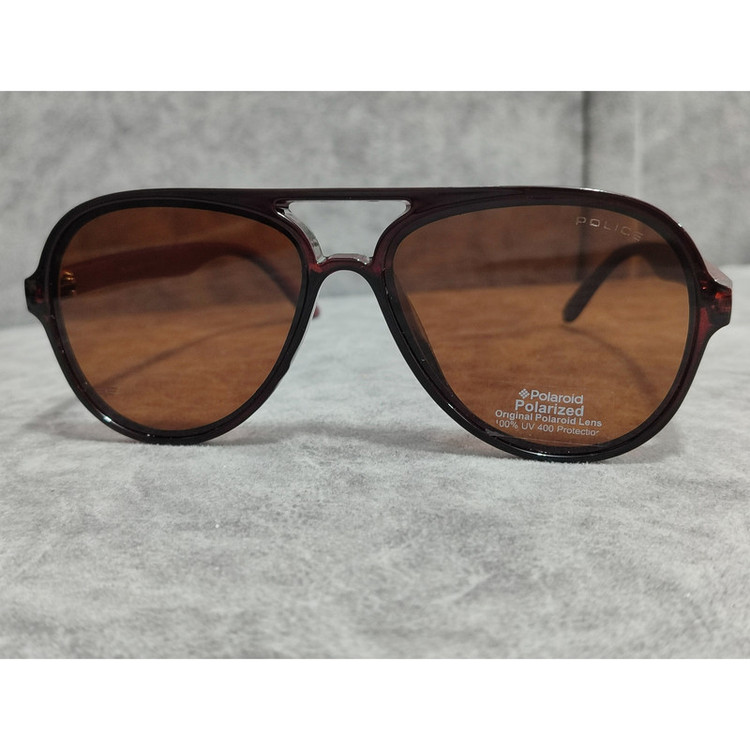 عینک آفتابی مردانه مدل خلبانی پلاریزه دسته چوبی کد 0361 UV400