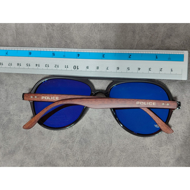 عینک آفتابی مردانه مدل خلبانی پلاریزه دسته چوبی کد 0361 UV400