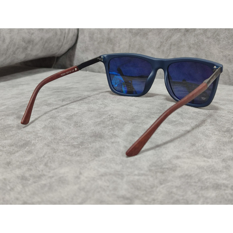 عینک آفتابی مردانه مدل ویفرر پلاریزه دسته چوبی کد 0348 UV400