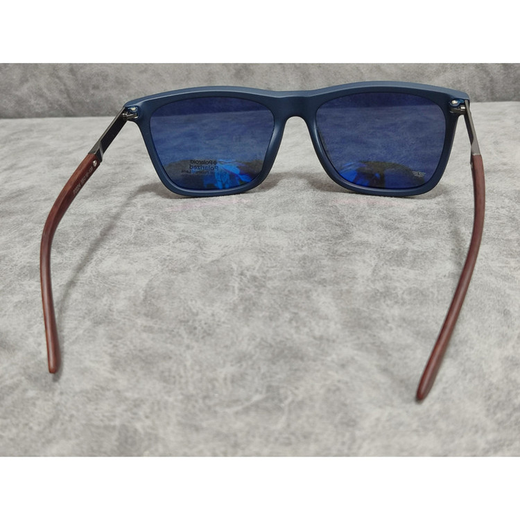 عینک آفتابی مردانه مدل ویفرر پلاریزه دسته چوبی کد 0348 UV400