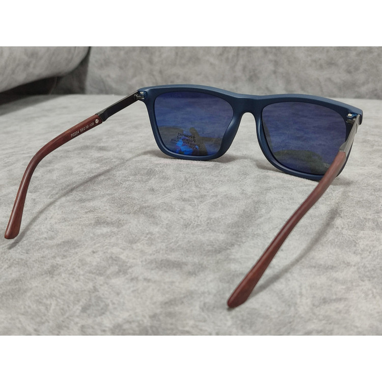 عینک آفتابی مردانه مدل ویفرر پلاریزه دسته چوبی کد 0348 UV400