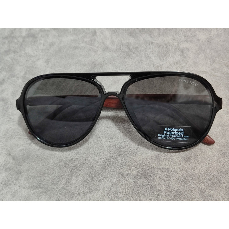 عینک آفتابی مردانه مدل خلبانی پلاریزه دسته چوبی کد 0359 UV400