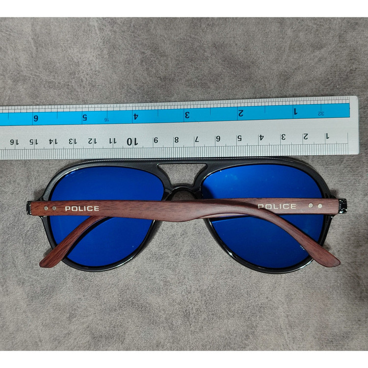عینک آفتابی مردانه مدل خلبانی پلاریزه دسته چوبی کد 0359 UV400