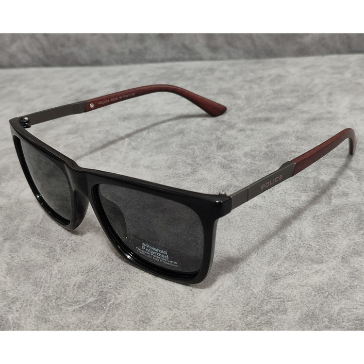 عینک آفتابی مردانه مدل ویفرر پلاریزه دسته چوبی کد 0347 UV400
