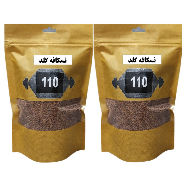 قهوه فوری گلد 110 - 200 گرم بسته 2 عددی