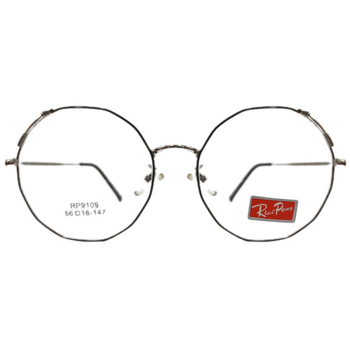 فریم عینک طبی زنانه رلی پنگ مدل چند ضلعی استیل کد 063