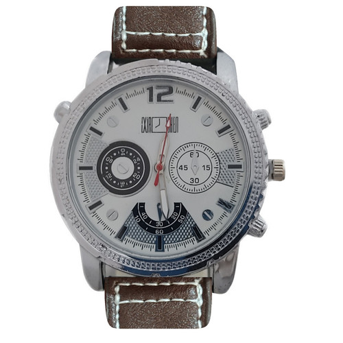 ساعت مچی عقربهای مردانه مدل بند چرمی کد 0031