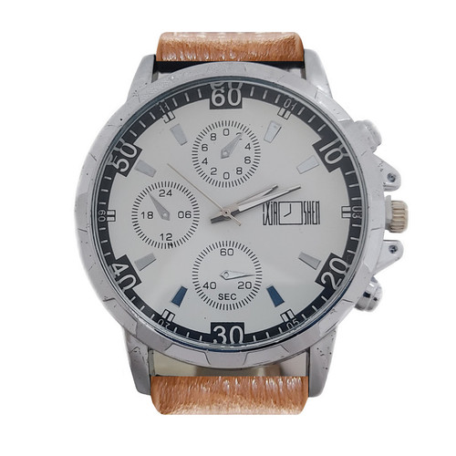 ساعت مچی عقربهای مردانه مدل بند چرمی کد 0023