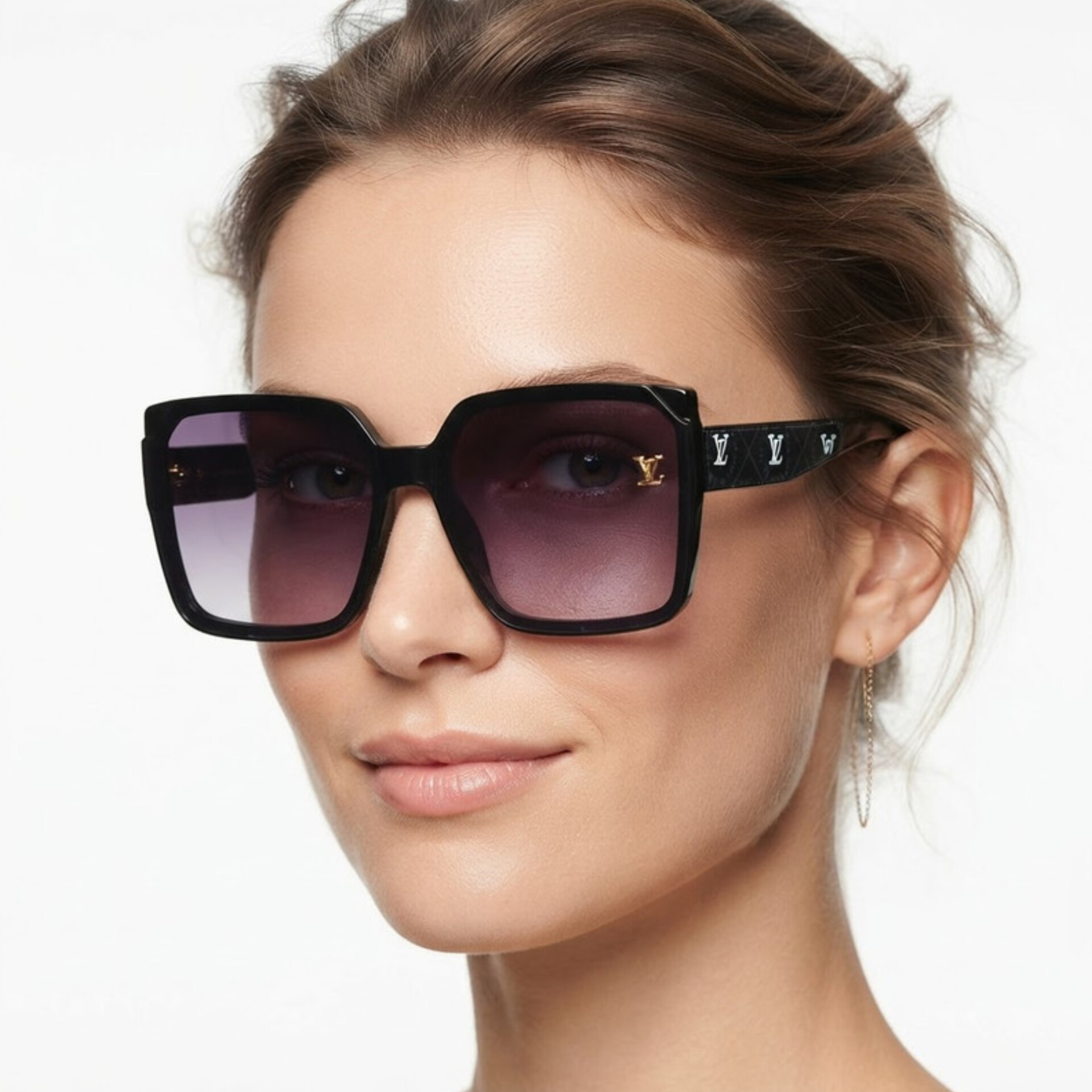 عینک آفتابی زنانه مدل مربع کائوچو کد 40 UV400