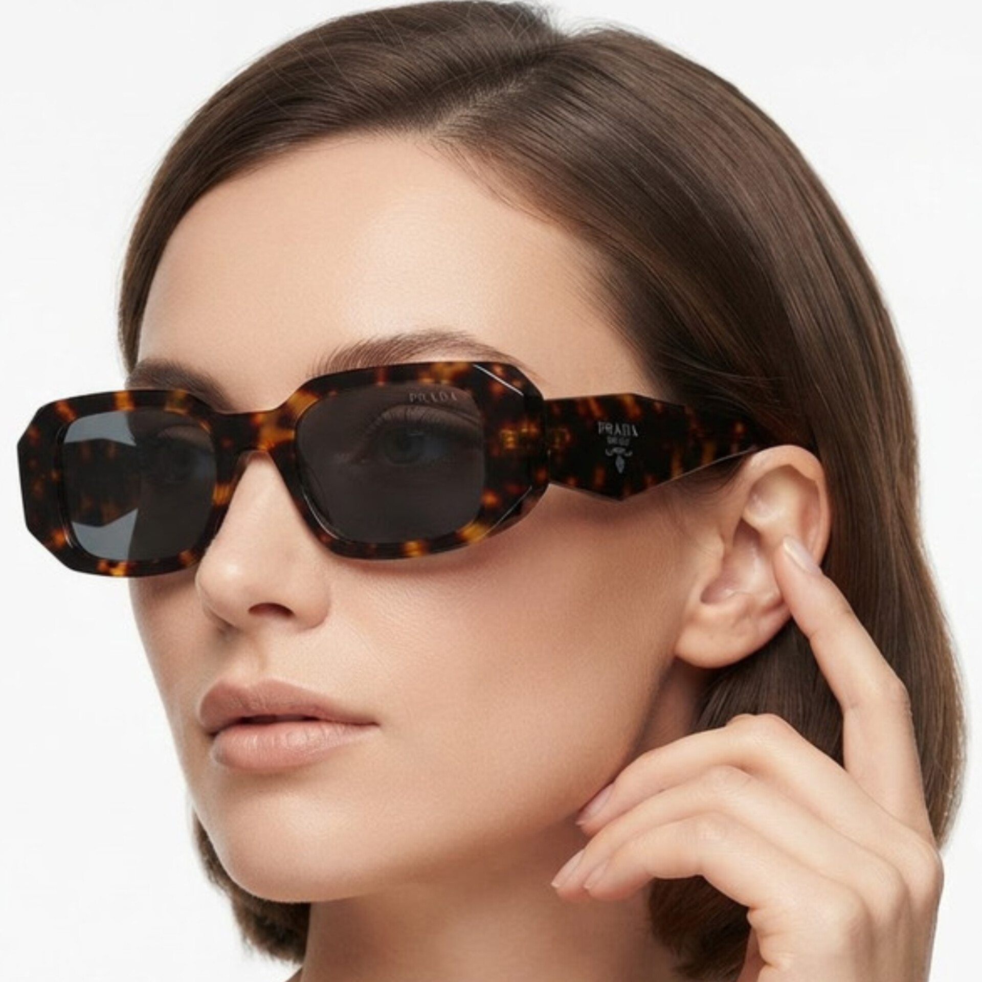 عینک آفتابی زنانه مدل مستطیل کائوچو کد 0233 UV400