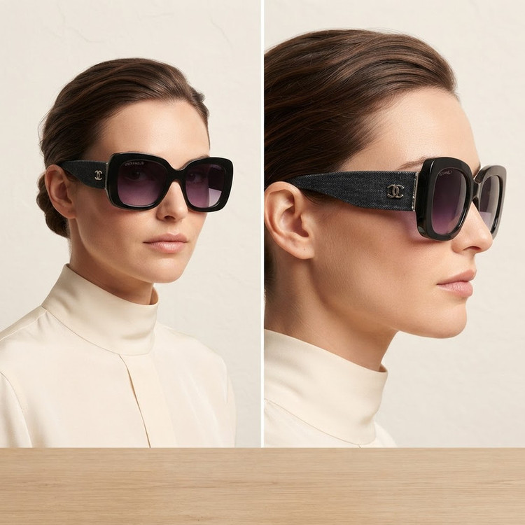 عینک آفتابی زنانه مدل مستطیل کائوچو کد 0221 UV400